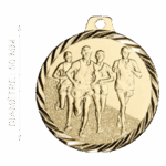 Médaille frappée fer Cross 50mm Or Ref.NZ17R