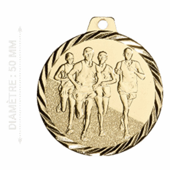 Médaille frappée fer Cross 50mm Or Ref.NZ17R