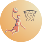 PCA047 Pastille époxy standard basket-ball