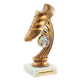 Petit trophée plastique bronze football hauteur 17 cm