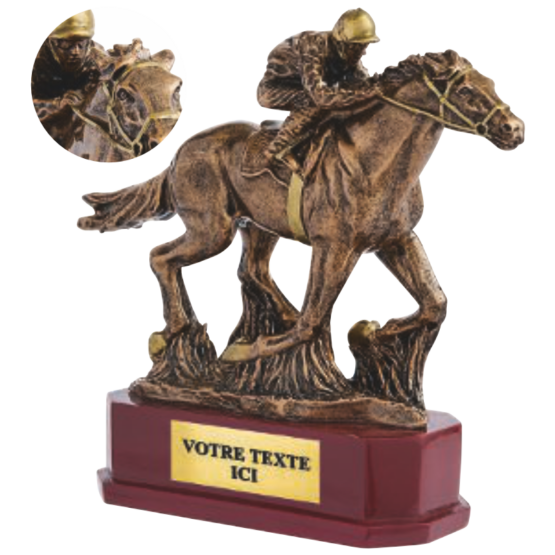 Trophée résine discipline bronze équitation 19 cm Ref.RS5115