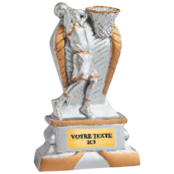 Trophées résine discipline éco argent/or basket-ball 12 cm Ref.RS5125