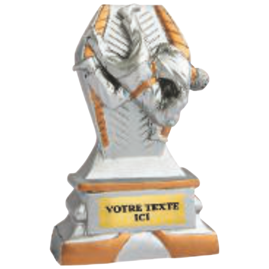 Trophée résine discipline éco argent/or judo 12 cm Ref.RS5133