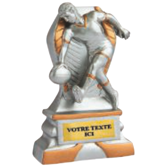 Trophée résine discipline éco argent/or bowling 12 cm Ref.RS5137