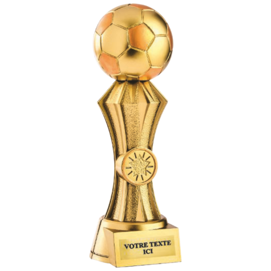 Trophée résine discipline or football 20 cm Ref.RS5146