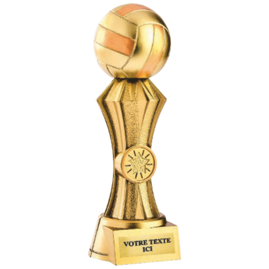 Trophée résine discipline or volley-ball 20 cm Ref.RS5148