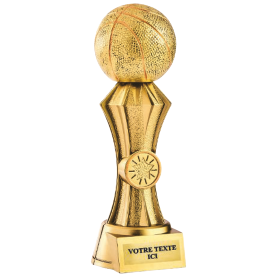 Trophée résine discipline or basket-ball 20 cm Ref.RS5150