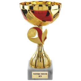 Coupe classique or/rouge H.25 23 22 cm Ref.CP5396