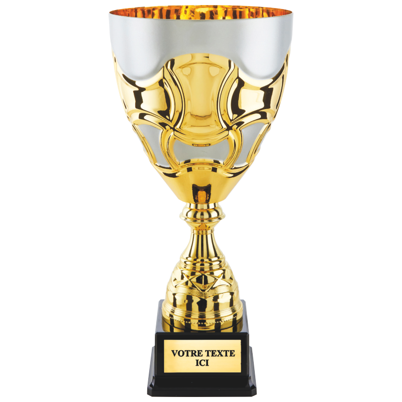 Coupe classique or/argent mat H.38 34 31 cm Ref.CP5405