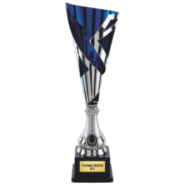 Coupe classique argent/bleu(e) H.46 42 39 cm Ref.CP5407