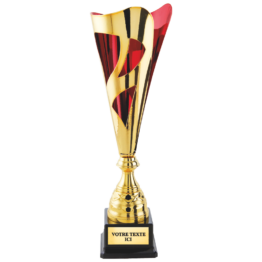 Coupe classique or/rouge H.46 42 39 cm Ref.CP5409