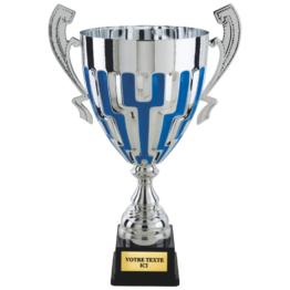 Coupe prestige argent/bleu(e) H. 54 cm Ref.CP5414