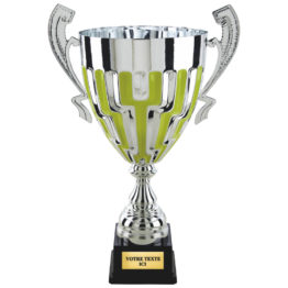 Coupe prestige argent/vert(e) H. 54 cm Ref.CP5416