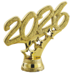 SJ77 Sujet plastique or 2026 hauteur 7 cm +2,90&euro;