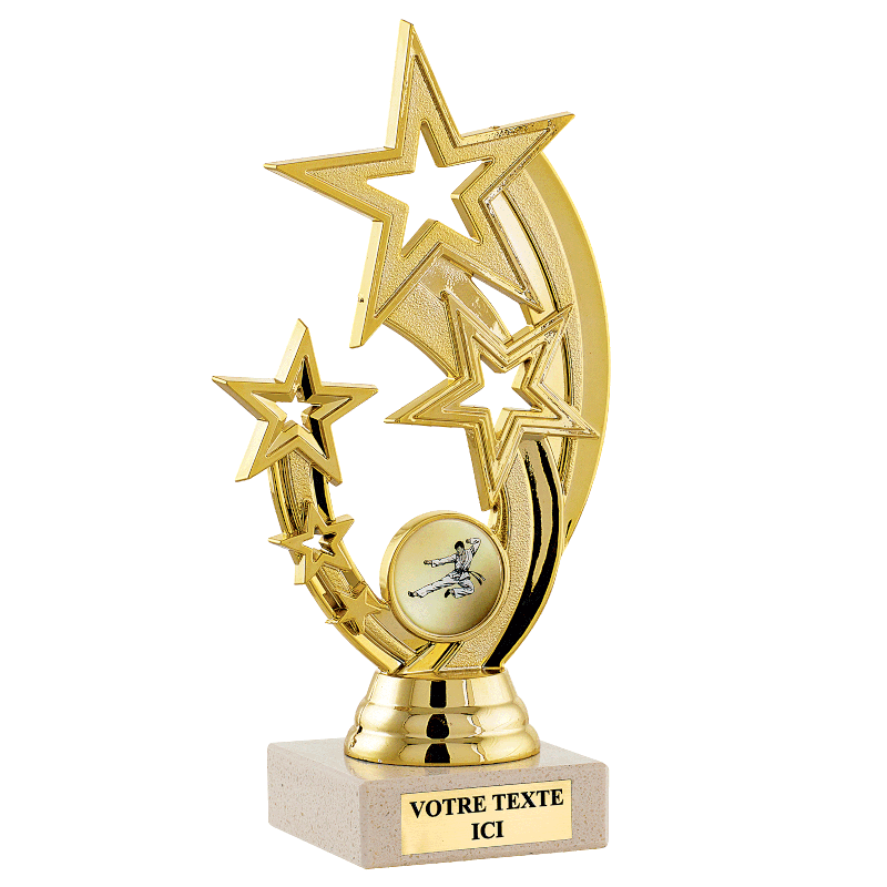 Emaraxy Ballon D'or Trophée Champion Illustration, Coupe de la Ligue  Sportive, Réplique du Trophée Champion, Matériau en résine, Médaille,  Collection