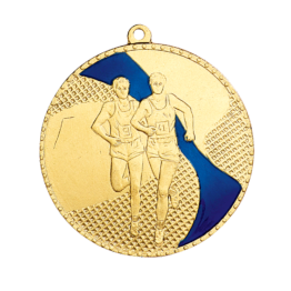 Médaille frappée fer Cross 50mm bleu Ref.M260 - Or