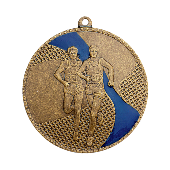 Médaille frappée fer Cross 50mm bleu Ref.M260 - Bronze