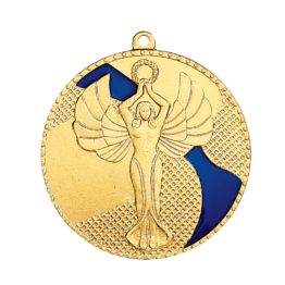 Médaille frappée fer Victoire 50mm bleu Ref.M265 - Or
