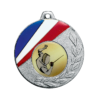 Médaille zamak 50mm bleu/blanc/rouge Ref.M515 - Argent