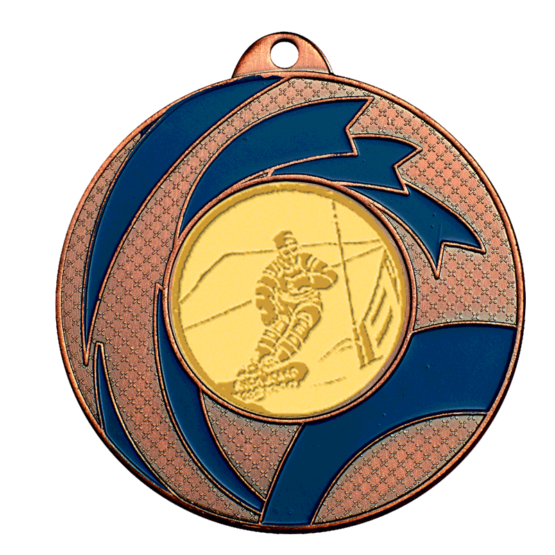 Médaille fer 50mm bleu Ref.M525 - Bronze