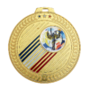 Médaille laiton bleu/blanc/rouge 70mm Ref.M700 - Or