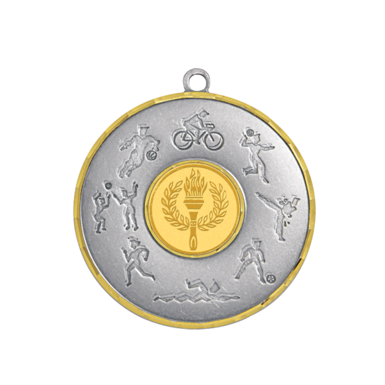 Médaille laiton argent 70mm Ref.M714T