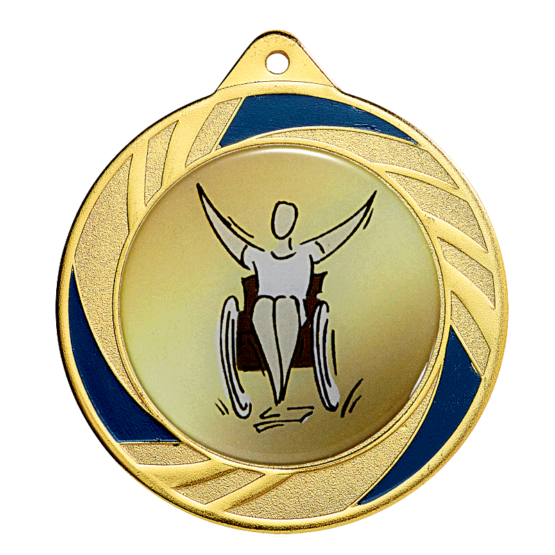 Médaille fer 70mm bleu Ref.M717 - Or