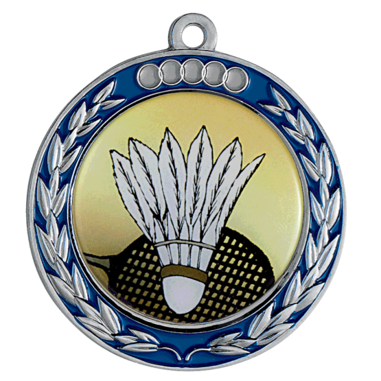 Médaille zamak bleu 70mm Ref.M727 - Argent