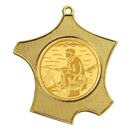 Médaille zamak carte de France Dim.80x87mm Ref.M760 - Or