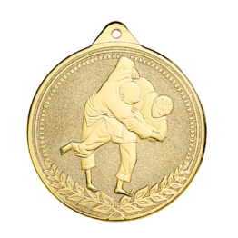 Médaille frappée fer Judo 70mm Ref.MF04 - Or