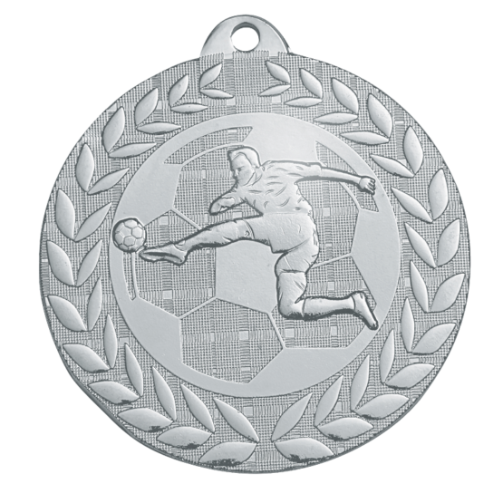 Médaille frappée fer football 50mm Ref.MF84 - Argent