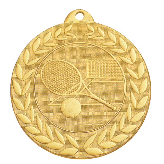 Médaille frappée fer tennis or 50mm Ref.MF87R
