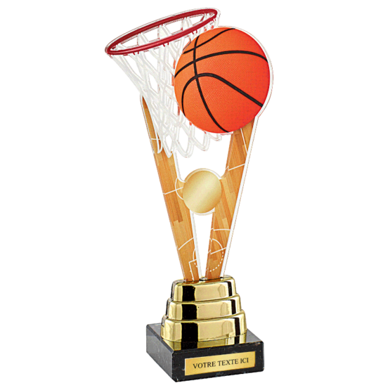 Trophée plexi basket H.23 cm
