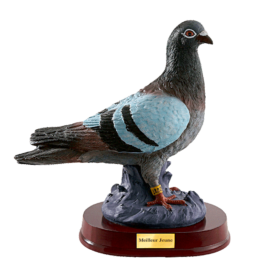 Résine pigeon H.25 cm